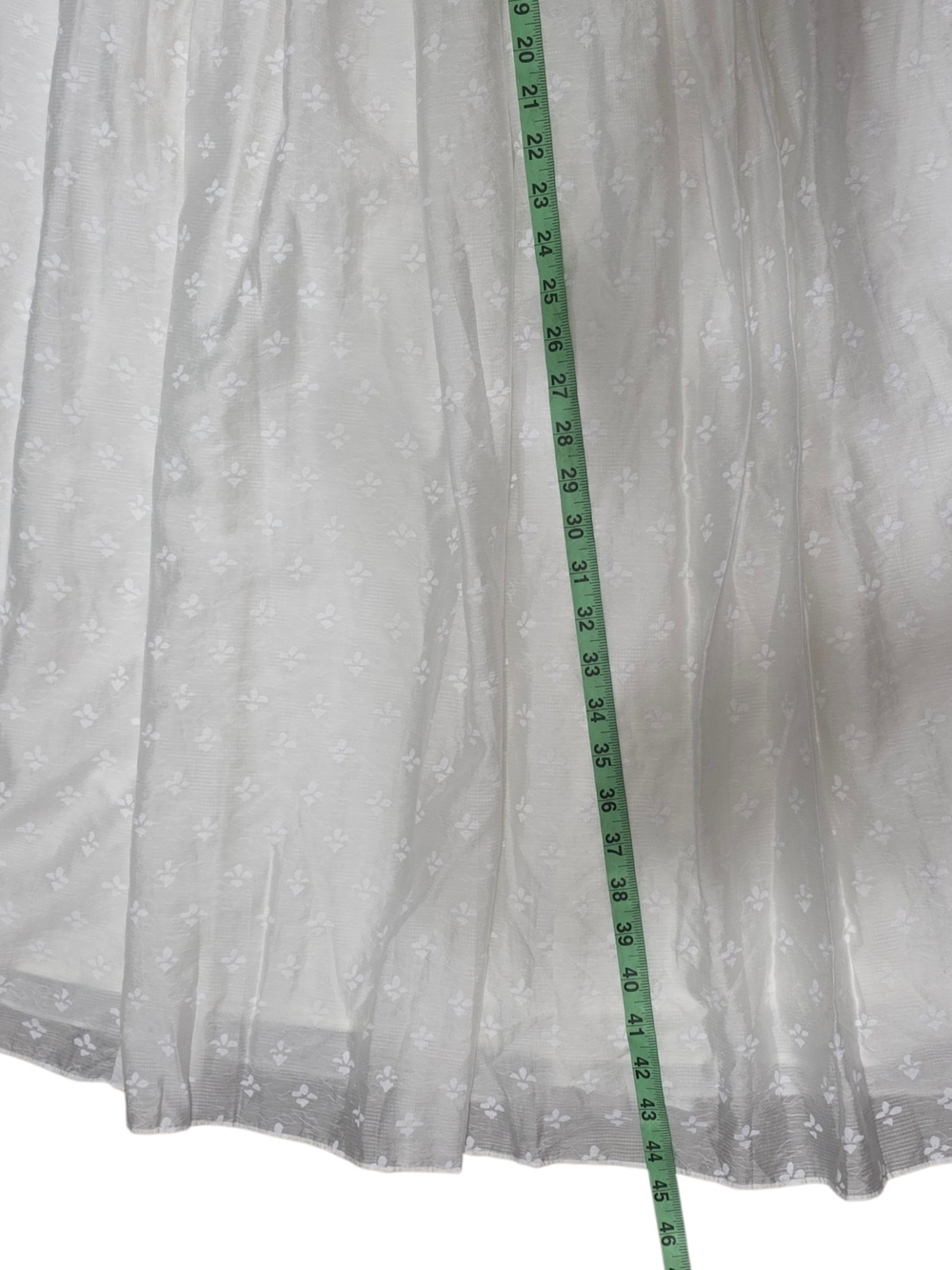 Nwt Veiled New York White Floral Jacquard Maxi Skirt Size 14 Cottagecore Modest — image 6 of 8